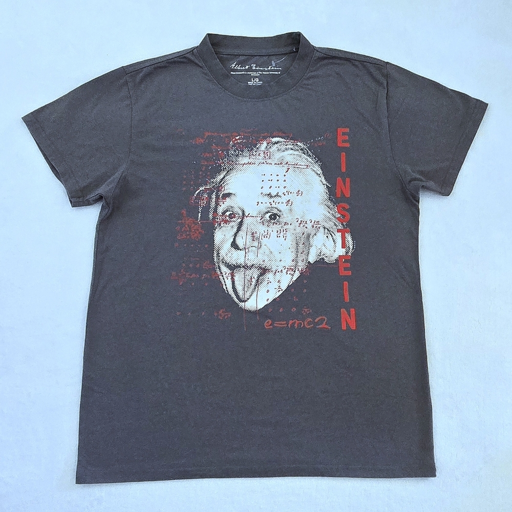 Einstein Notations Over Face Graphic Tee👕 - NWOT - Picture 7 of 10